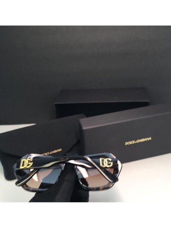 New Auth Dolce & Gabbana  DG 4406 Havana Geometric Sunglasses main image 9